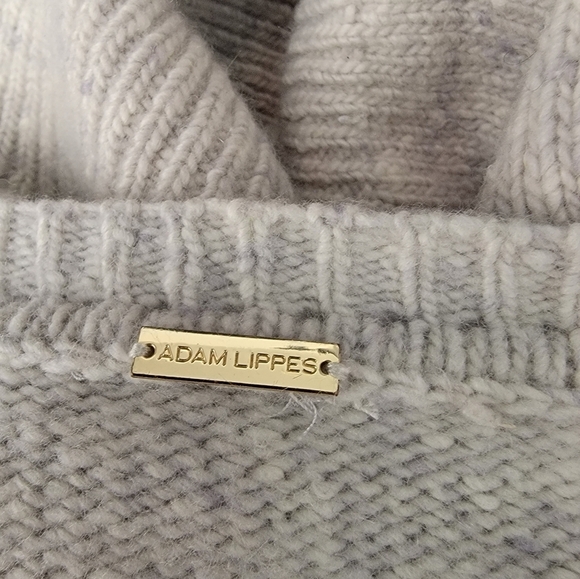 Adam Lippes Sweater Sz M Merino Wool Cashmere High Low Oversized - Picture 6 of 8